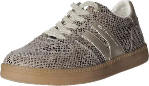 TOM TAILOR Sneaker mit Animal-Print in Beige (Größe 39) - Stylische Sneaker mit trendigem Animal-Print, ideal für modebewusste Frauen. Flexibles Obermaterial und herausnehmbare Innensohle für hohen Tragekomfort.