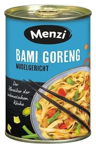 MENZI Bami Goreng, 400g - Indonesisches Nudelgericht von Menzi, ideal für schnelle und köstliche Mahlzeiten zu Hause.