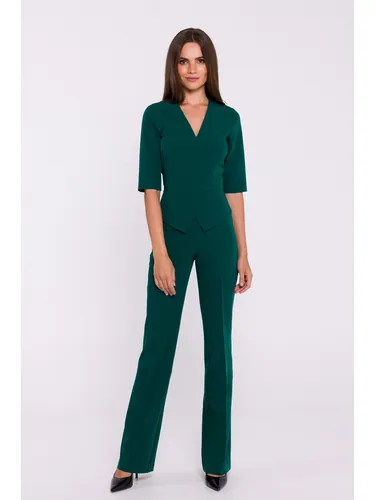 Stylove Jumpsuit in Dunkelgrün, Größe XXL, Grün, Damen