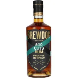 Brewdog 500 CUTS RUM Pineapple and Mango 40% Vol. 0,7l - Exotischer Rum mit fruchtigen Ananas- und Mango-Aromen, ideal für Cocktails oder pur. Teil der innovativen 500 CUTS-Serie von BrewDog.