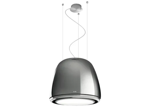 Elica Édith PRF0098364 Inselhaube 50 cm Heavy Metal - Dunstabzugshaube mit 460 m³/h Luftleistung, Umluftbetrieb und intelligentem Timer für effiziente Geruchsentfernung in Ihrer Küche.