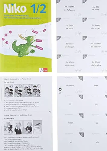 Niko Sprachbuch 1-2: Grundwortschatzkartei Klasse 1/2 (Niko Sprachbuch. Ausgabe ab 2014)