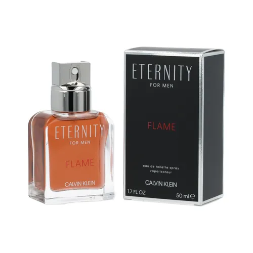 Calvin Klein Eternity for Men Flame Eau de Toilette Spray 50 ml - Herren Parfum mit frischem Duft, der Ananas und Rosmarin vereint – ideal für Männer, die einen markanten und anhaltenden Duft suchen.