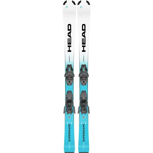 HEAD Kinder All-Mountain Ski Supershape JRS + JRS 4.5 GW CA - Der Supershape JRS Pistenski bietet Kindern ab 8 Jahren einfaches Handling und fördert den Lernfortschritt. Mit der leichten JRS 4.5 GW CA Bindung ist ein schneller Einstieg möglich, ideal für ambitionierte junge Skifahrer.