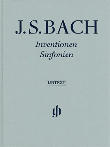 Inventionen und Sinfonien: Klavier Solo von Bach - Liederbuch für Piano, revidierte Ausgabe mit Urtext von G. Henle, ideal für anspruchsvolle Pianisten, die die Meisterwerke von Bach entdecken möchten.