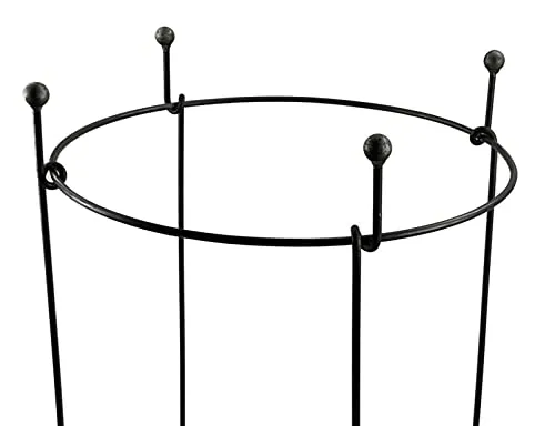 Hirsch Terracotta Rankgitter Staudenhalter KUGEL Ø 50 cm - Spaliere für Pflanzenwachstum, flexibles und stabiles Design aus massivem Vollmetall, ideal für Garten und Balkon.