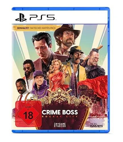 Rockay City Crime Boss PS5 - Spannende Gangster-Action - PC- & Videospiele, Multiplayer-Actionspiel für die PlayStation 5 mit fesselnder Gangster-Story und USK 18 Einstufung.