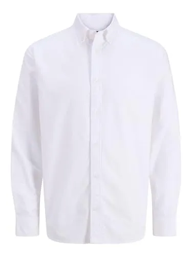 Jack & Jones Langarmhemd JPRBLUHARVEY OXFORD L/S SHIRT SN - Stilvolles Langarmhemd aus 100% Baumwolle, pflegeleicht und im modischen Regular Fit. Ideal für jeden Anlass, mit Button-down-Kragen und geradem Abschluss.