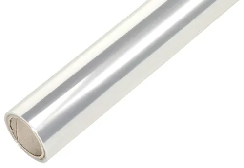 STARPAK Geschenkfolie transparent, 25 my, 700 mm x 100 m - Transparente Geschenkfolie, ideal für kreative Verpackungen, robust und 100 m lang für viele Geschenke.