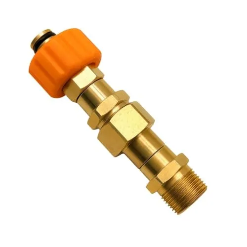 Adapter Easy!Lock TR22 Drehgelenk auf M22 x 1,5 AG aus Messing kompatibel mit Kärcher HD HDS ProHD Hochdruckreiniger Anschlussadapter Ersatz für Kärcher Adapter 6 von M&M Smartek