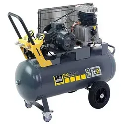 Schneider Kompressor UNM 510-10-90 DX - Leistungsstarker 2-Zylinder-Kolbenkompressor mit 90 l-Behälter, ideal für Anwendungen mit hohem Luftbedarf. 15 Jahre Garantie auf den Behälter und niedrige Verdichterdrehzahl für geräuscharmen Betrieb.
