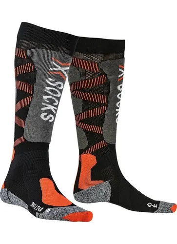 X-Socks Skisocke Light 4.0 schwarz/orange Herren – Größe 35-38 - Komfortable X-Socks Skisocke Light 4.0 mit innovativer Polsterung für optimalen Tragekomfort und Fußstabilität. Perfekt für lange Wintersporttage dank effektiver Thermoregulation und gezielter Funktionszonen.