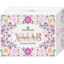 essence XMAS Treasure Box DIY Advent Calendar - Make-up Finish mit 24 Überraschungsprodukten für Gesicht, Augen, Lippen und Nägel, inklusive DIY-Papiertütchen. Perfekt zum Verschenken oder Selbstverwöhnen, ohne Parabene und tierversuchsfrei.