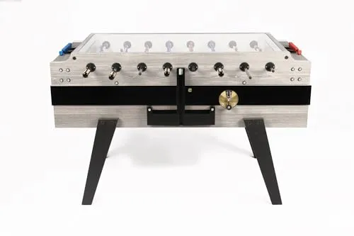 Garlando Tischfußball Kickertisch "Coperto" - Robuster Münzkicker - Kicker Tisch mit 110 kg Gewicht, ideal für Gastronomie und Vereine. Hochwertige Sicherheitsglasabdeckung und kindersichere Teleskopstangen sorgen für langlebigen Spielspaß!