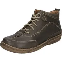 Josef Seibel Damen Neele 52 Stiefelette, moos, 40 EU - Wanderschuhe aus hochwertigem Leder mit THERMOPLASTIC RUBBER-Sohle für hohe Festigkeit. Praktischer Reißverschluss und Schnürung bieten optimalen Halt und einfachen Einstieg.