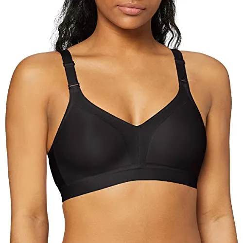 Triumph Triaction Studio Wellness N BH Schwarz C 90 Damen - Funktionsunterwäsche für Yoga und sanfte Sportarten - Bequemer Sport-BH mit weichem Mesh-Futter und elastischem Unterbrustband für optimalen Halt und Bewegungsfreiheit.