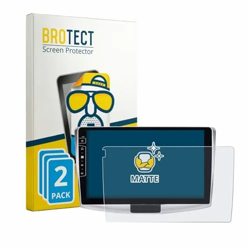 BROTECT Entspiegelungs-Schutzfolie für Dynavin D9-B6S Premium Flex 10.1" (2 Stück) Matte Displayschutz-Folie, Anti-Reflex, Anti-Fingerprint