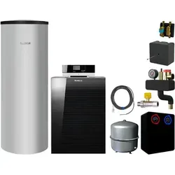 Buderus Gas-Brennwertkessel Logano plus KB192i.2-22, Speicher Logalux SU, 300 Liter, MM100