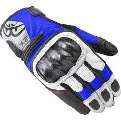 Berik LDX Damen Motorrad Handschuhe, schwarz-weiss-blau, Größe S