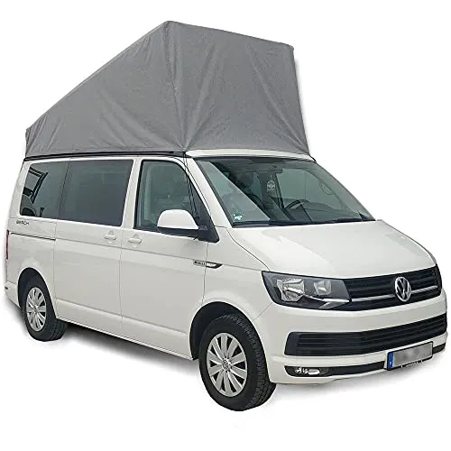 VW T5 T6 FoxxCap grau für Aufstelldach - Zelt- & Strandmuschelzubehör, wind- und wasserdicht, schützt Ihr Aufstelldach zuverlässig vor Wettereinflüssen.