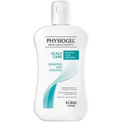 Physiogel Scalp Care Shampoo und Spülung 250 ml - Shampoo und Spülung für empfindliche Kopfhaut, sanfte Reinigung ohne Duft- und Farbstoffe, ideal für glänzendes und voluminöses Haar, dermatologisch getestet.