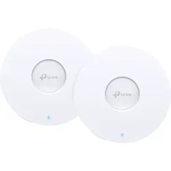 TP-Link Omada EAP650 Doppelpack Access Points - Wi-Fi 6 Doppelpack für stabiles Netzwerk, ideal für Büros mit über 30 Nutzern. Cloud-Management ermöglicht einfache Anpassungen und separate Netzwerke für Mitarbeiter und Gäste.