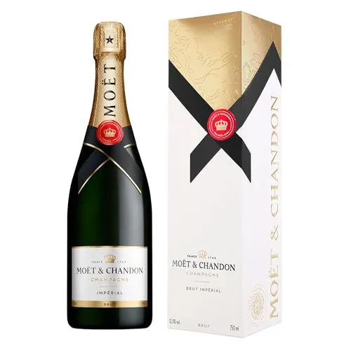Moët & Chandon Impérial Brut Champagner in Geschenkverpackung, 0,75L - Weine – Eleganter Champagner mit harmonischer Frische und Fruchtigkeit, ideal für besondere Anlässe. In stilvoller Geschenkverpackung, perfekt als Präsent.