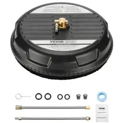 VEVOR Hochdruckreiniger Oberflächenreiniger 385mm mit 2 Verlängerungsstangen - Effizienter Hochdruckreiniger für vielseitige Oberflächenreinigung, max. Druck 276 bar, ideal für mühelose Reinigung und Zeitersparnis.