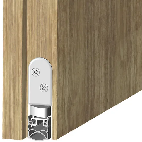Athmer Türdichtung SCHALL-EX ULTRA 960mm - 2-seitig mit Zubehör - Türdichtungen für effektiven Schallschutz, zweiseitige Einnuten-Befestigung und kürzbar um 125 mm für individuelle Anpassung.