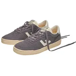 Flamingos Life Sneaker Stadion - grau, Größe 43 - Modischer Sneaker inspiriert von den 90er Jahren. Hergestellt aus nachhaltigen Materialien und mit herausnehmbarer Innensohle für optimalen Komfort. Ideal für sportliche und lässige Looks.