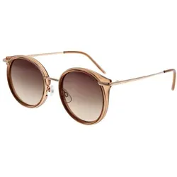 Esprit Sonnenbrille ET39258 535 52 Damen - Damen Sonnenbrille mit 100% UVA & UVB Schutz, stilvollem goldenen Vollrandrahmen und braunen Verlaufsgläsern – ideal für modische Sommerlooks!