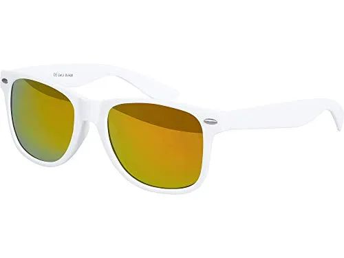 Balinco – Sonnenbrille Damen & Herren UV400 CAT 3 CE – Klassische Sonnenbrillen mit Federscharnier – Verspiegelte, braune, Klarglas & Smoke-Gläser – Sunglasses 100% UVA/UVB Schutz – Diverse Farben