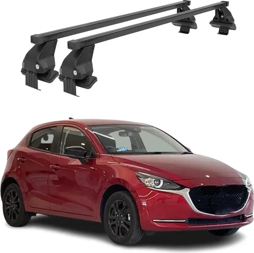 OMAC Dachträger Menabo für Mazda 2 (2014-2020) - Dachgepäckträger aus hochwertigem Stahl, abnehmbar und wasserbeständig. Ideal für Outdoor-Abenteuer und vielseitig einsetzbar – für Gepäckboxen, Fahrräder und mehr.