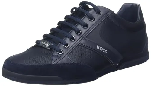 BOSS Men Saturn_Lowp_mx A_N Sneaker Blue 39 EU - Herren-Sneaker mit stylischem Design, perfekter Komfort und hochwertigem Innenfutter für den ganzen Tag.
