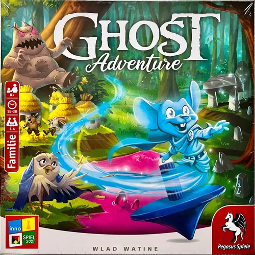 Pegasus Spiele Ghost Adventure - Kooperatives Familienspiel - Erlebe spannende Abenteuer mit der Geistermaus! In diesem kooperativen Spiel gilt es, 56 Missionen zu meistern und die magischen Welten zu retten. Ideal für die ganze Familie!