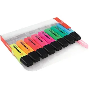 STABILO BOSS ORIGINAL Textmarker farbsortiert, 8 St. - Der Klassiker mit 4 Stunden Austrockenschutz und nachfüllbarer Tinte für perfekte Übersicht und Ordnung