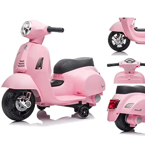 Kinder Elektro Roller Vespa Scooter - rosa Sun Baby - Batteriebetriebene Fahrzeuge für Kinder, ideal für 1-2 Jahre, mit sicherem Fahrspaß und trendigem Design.
