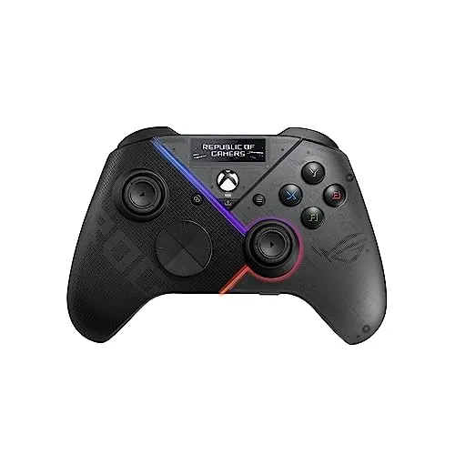 ASUS ROG Raikiri Pro PC Controller - Anpassbares OLED-Display, Tri-Mode-Konnektivität und immersiver ESS DAC für ultimativen Gaming-Spaß