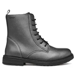 Geox Stiefelette Kunstleder - Weiß - 38 - Wanderschuhe mit atmungsaktiver RESPIRATM Technologie für ein angenehmes Fußklima. Ideal für Kinder, ausgestattet mit verstärkten Zehen- und Fersenkappen für optimale Sicherheit und Komfort.
