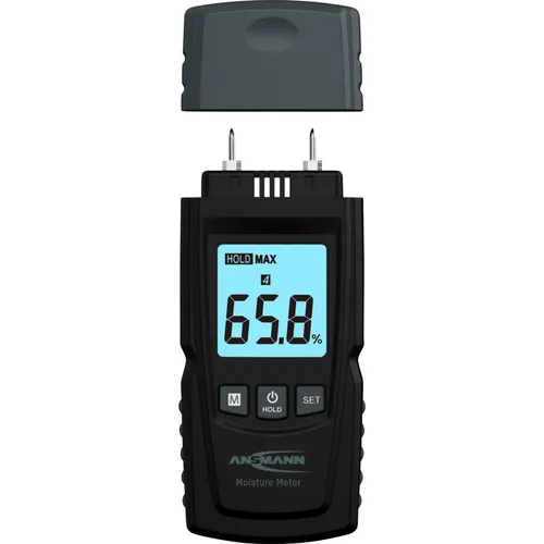 Feuchtigkeitsmessgerät für Holz & Baustoffe - Elektrisches Messgerät mit digitaler Anzeige, ideal zur präzisen Feuchtigkeitsmessung in Wänden, Böden und Holz. Tragbar und benutzerfreundlich.