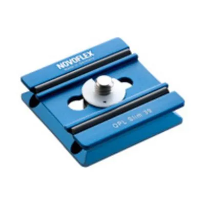 Novoflex Klemmplatte Slim 39x39mm - Zubehör für Stative, kompakte und leichte Klemmplatte für sichere Befestigung von Kamera-Equipment