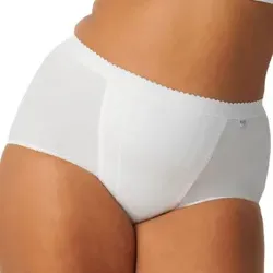 Sloggi Damen Unterhose Control Maxi, 48, Weiß - Bequemer und figurformender Maxi Slip mit doppelter Bauchpartie und softem Taillenbund. Ideal für optimalen Komfort und Bewegungsfreiheit im Alltag.