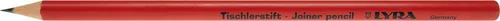 Tischlerbleistift LYRA 91T rund rot 17,5cm