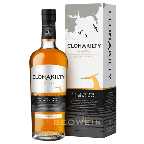 Clonakilty Single Pot Still Irish Whiskey 0,7 l - Exklusiver Single Pot Still Whiskey aus Irland, mild und fruchtig im Geschmack, ideal für besondere Anlässe. Hochwertige Abfüllung in stilvoller Flasche.