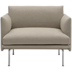 Muuto Outline Chair, ecriture 240 / polished aluminium