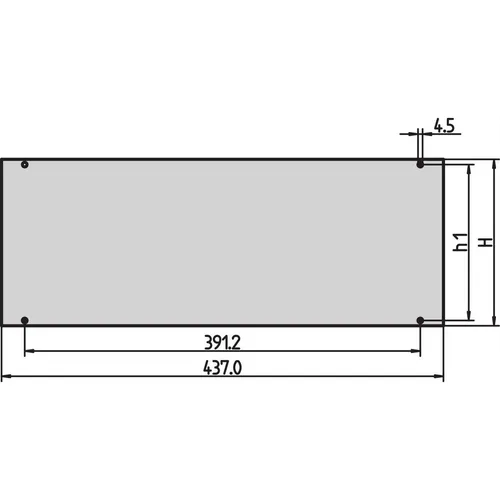 Schroff Gesamtfrontplatte 2HE - 30828055 - Zubehör für Serverschränke, optimiert für eine perfekte Integration und einfache Montage in Ihren Server-Rack.