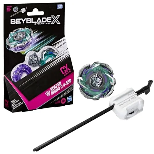 Hasbro Beyblade X Reaper Rhino C 4-55D CX Starter Pack Set, Takara Tomy Kreisel (Abwehr-Typ) und Starter, Kampfkreisel Spiel, Spielzeug, ab 8 Jahren