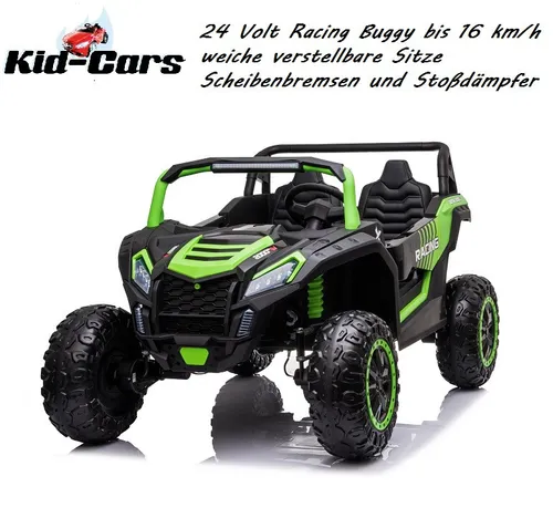 Premium 2-Sitzer XXL Buggy Elektrofahrzeug 16 km/h - Großes elektrisches Kinderfahrzeug für 3-11 Jahre, ausgestattet mit leisen Luftreifen und einem kraftvollen 180 Watt Motor. Ideal für aufregende Fahrten im Freien!