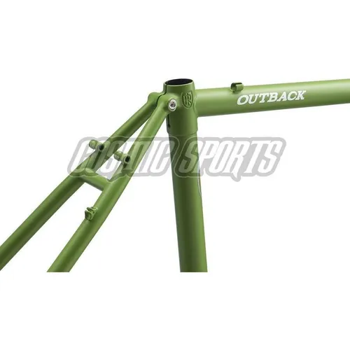 Ritchey Outback V2 Disc Gravel Rahmenkit – 650B/700C, XS, guacamole green/white - Hochwertiges Gravel Rahmenkit für vielseitige Einsätze, robust und leicht für unvergessliche Abenteuer auf und abseits der Straße.