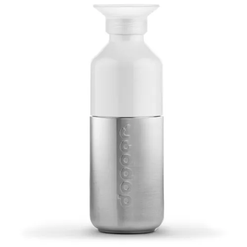 Dopper - Dopper Steel - Trinkflasche Gr 1100 ml grau/weiß